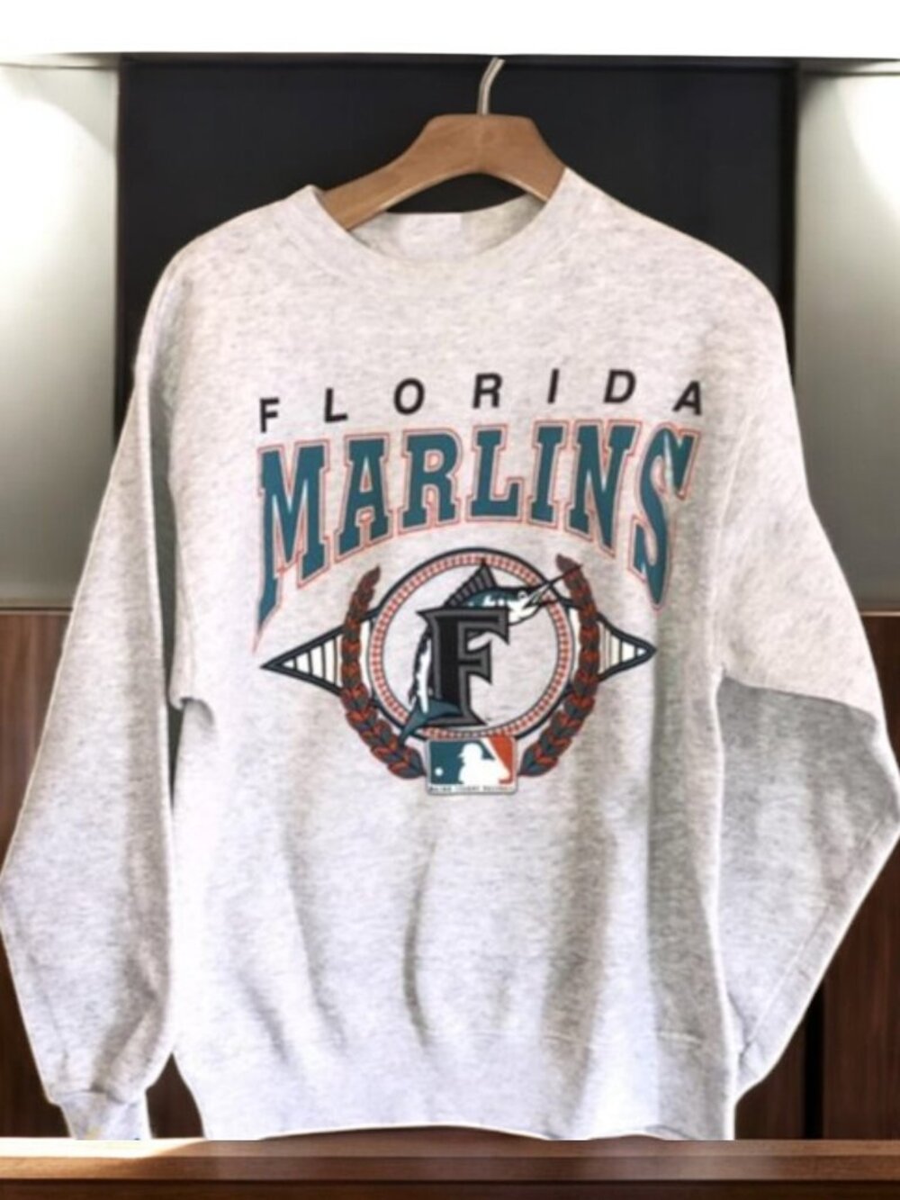 Vintage MLB Florida Marlins Logo Sweatshirt, Florida Marlins Shirt,Miami REPRINT